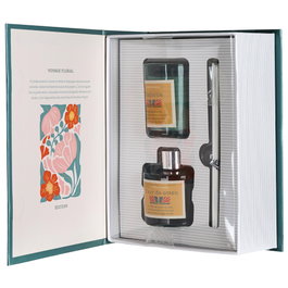 Home Deco Factory Caja-Libro Vela y Difusor 2 P.