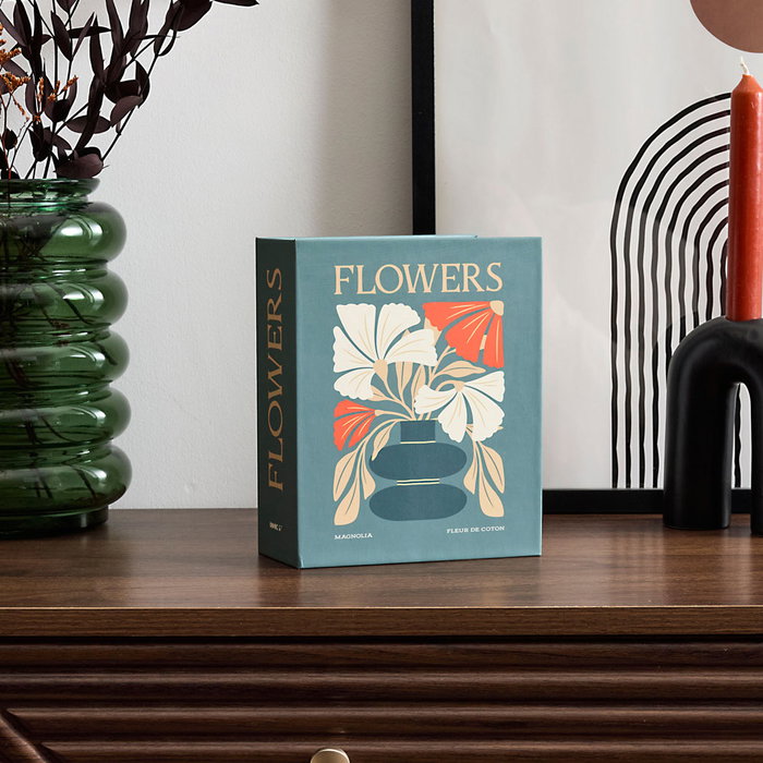 Home Deco Factory Caja-Libro Vela y Difusor 2 P.