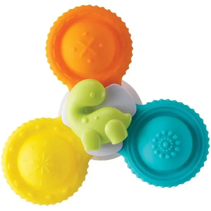 Infantino 305289 Juego de 3 spinners de Silicona