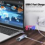 Globbaltec Adaptador USB-C para portátil con 2 x USB 3.0, 1 x USB-C PD 100W, 1 x HDMI 4K y 1 x LAN RJ45