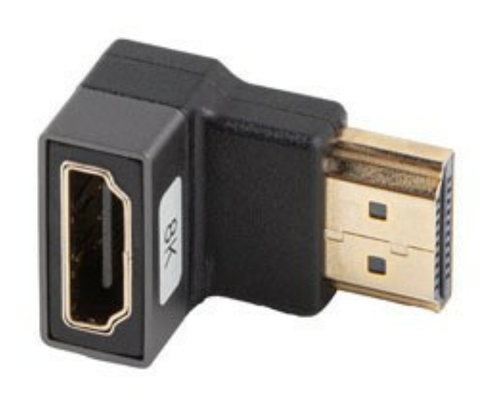 Lanberg Adaptador HDMI 8K Macho Angular a Hembra Recto Plata Lanberg Adaptador HDMI 8K Macho Angular a Hembra Recto Plata