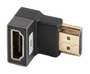 Lanberg Adaptador HDMI 8K Macho Angular a Hembra Recto Plata