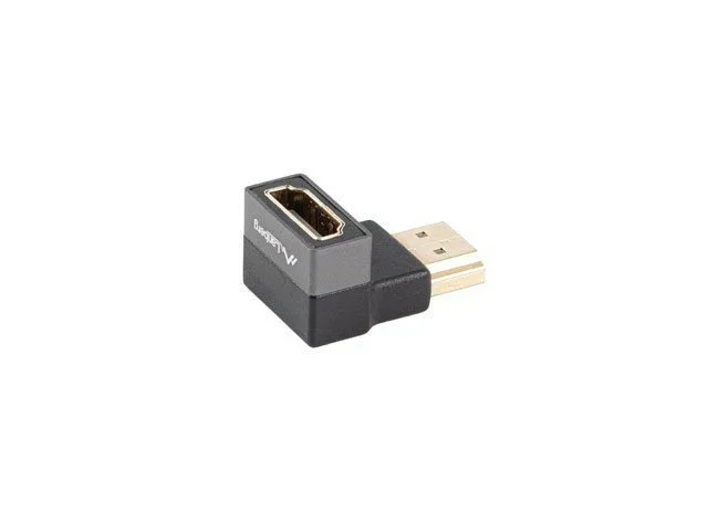 Lanberg AD-HDMI-07 Adaptador HDMI Macho-Hembra 8K 48Gbps HDR 240Hz, HDMI 2.1, Angular, Aluminio Plata Lanberg AD-HDMI-07 Adaptador HDMI Macho-Hembra 8K 48Gbps HDR 240Hz, HDMI 2.1, Angular, Aluminio Plata
