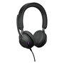 Jabra Evolve2 40 SE Auriculares de Diadema para Oficina, USB-C/A, Supraaural, Negro, 188 g, Optimizado para Microsoft