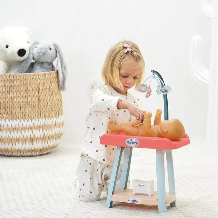 Ecoiffier Conjunto de Guardería 3 en 1 ECO3280250018384 para Bebés a Partir de 18 Meses