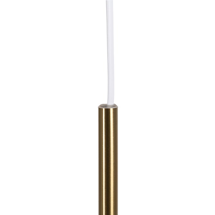 Lámpara Techo Blanco-Oro Cristal-Metal 14 X 14 X 36 cm Lámpara Techo Blanco-Oro Cristal-Metal 14 X 14 X 36 cm