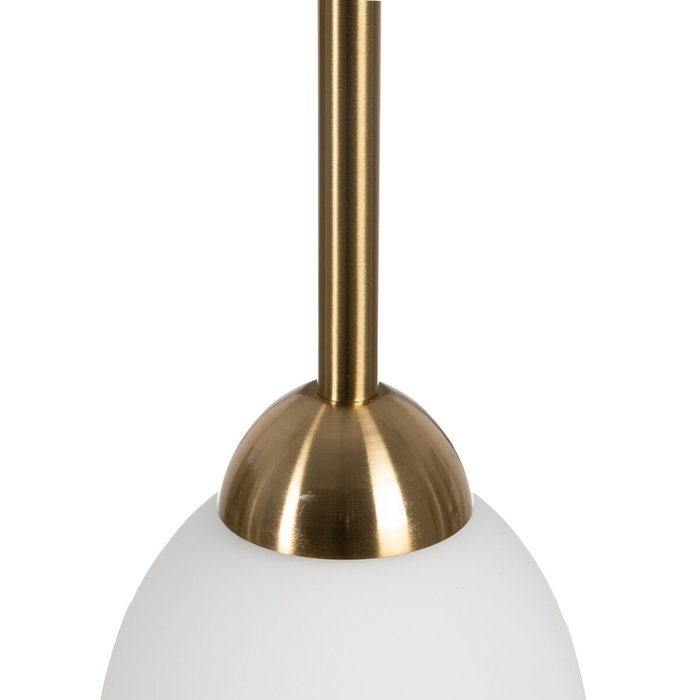 Ixia Lámpara de Techo Blanco-Oro de Cristal y Metal Ixia Lámpara de Techo Blanco-Oro de Cristal y Metal