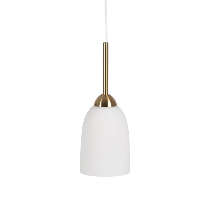 Ixia Lámpara de Techo Blanco-Oro de Cristal y Metal Ixia Lámpara de Techo Blanco-Oro de Cristal y Metal
