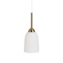 Ixia Lámpara de Techo Blanco-Oro de Cristal y Metal