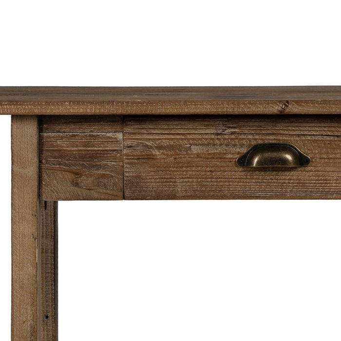 Ixia Consola Natural de Madera 90 x 34,50 x 81 cm