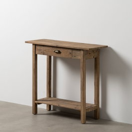 Ixia Consola Natural de Madera 90 x 34,50 x 81 cm