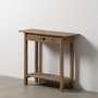 Ixia Consola Natural de Madera 90 x 34,50 x 81 cm