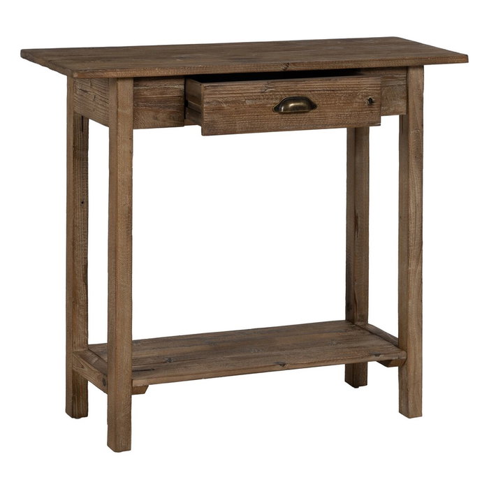 Ixia Consola Natural de Madera 90 x 34,50 x 81 cm