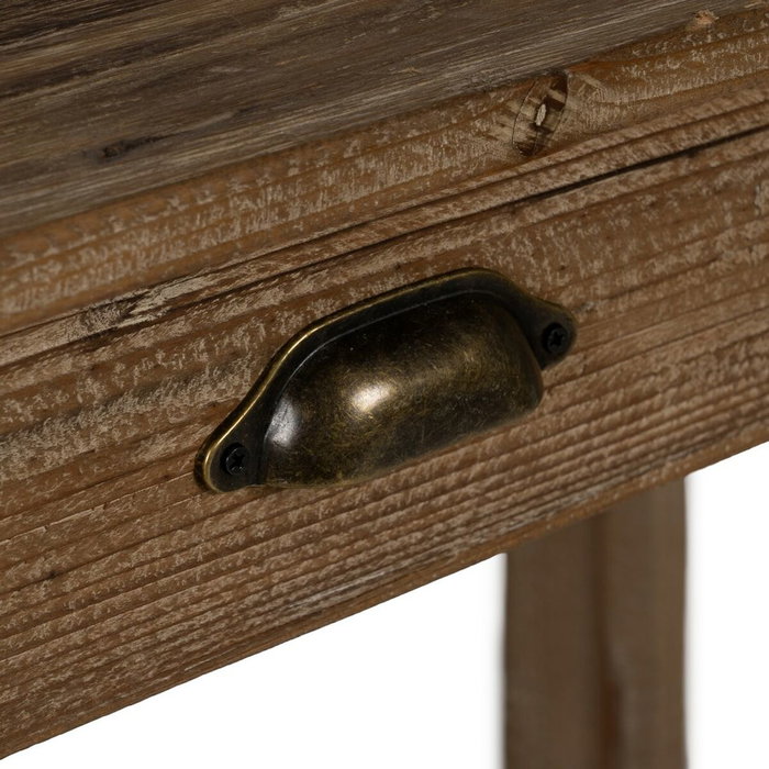 Ixia Consola Natural de Madera 90 x 34,50 x 81 cm