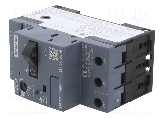 SIEMENS 3RV1011-0KA10 Interruptor motorizado 0,37kW 220-690VAC