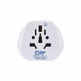 Travel Blue Adaptador de entrada múltiple mundial a salida USA 3-pin TB-912