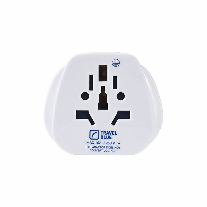 Travel Blue Adaptador de entrada múltiple mundial a salida USA 3-pin TB-912 Travel Blue Adaptador de entrada múltiple mundial a salida USA 3-pin TB-912