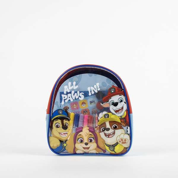 Cerdá Mochila Paw Patrol Coloreable para Niños, 22 x 23 x 7 cm, Edad Mínima 3 Años