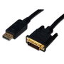 Digitus DA-70841 Cable Adaptador DisplayPort a DVI (24 1) Macho/Macho 2.0m Full HD 1080p con Interbloqueo DP 1.1a Negro