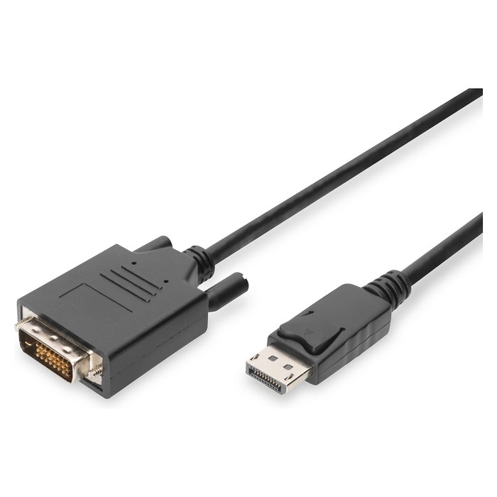 Digitus Cable adaptador DisplayPort a DVI-D (24+1) M/M, 2m, Negro