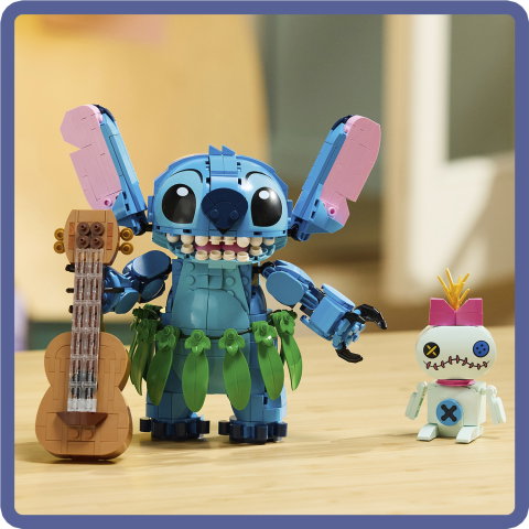 LEGO Disney Stitch y Scrump Set de Construcción de 713 Piezas con Figuras Articuladas de Stitch y Scrump LEGO Disney Stitch y Scrump Set de Construcción de 713 Piezas con Figuras Articuladas de Stitch y Scrump
