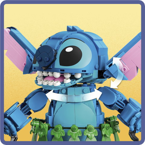 LEGO Disney Stitch y Scrump Set de Construcción de 713 Piezas con Figuras Articuladas de Stitch y Scrump LEGO Disney Stitch y Scrump Set de Construcción de 713 Piezas con Figuras Articuladas de Stitch y Scrump