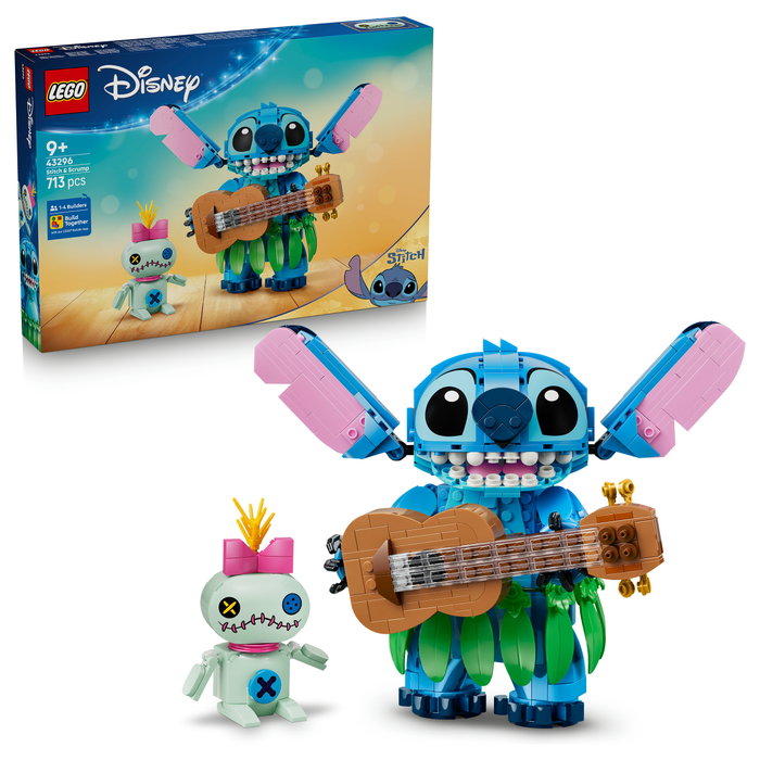 Lego Disney Stitch y Scrump, Set de Construcción 43296