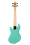 Kala U-Bass de cuerpo macizo verde de 4 cuerdas