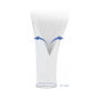 DeLOCK Funda trenzada con cierre de gancho y lazo 5 m x 32 mm blanco
