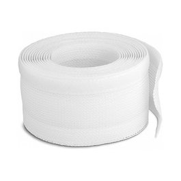 DeLOCK Funda trenzada con cierre de gancho y lazo 5 m x 32 mm blanco