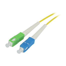 Synergy21 LWL-1-Faser-Patchkabel 0.5m SC/APC-SC/APC, 9/125 µm OS2, G657A2, flexible, 2mm Außendurchmesser