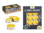 Ibergarden Set de 20 Velas Tea Light Citronela, 15 x 19 x 1.5 cm, Cera, Amarillo, Repelente de Insectos (Set de 48)