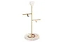 DKD Home Decor Joyero Blanco Dorado Mármol Metal Corazón 16 x 32 x 13 cm