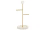 DKD Home Decor Joyero Blanco Dorado Mármol Metal Corazón 16 x 32 x 13 cm