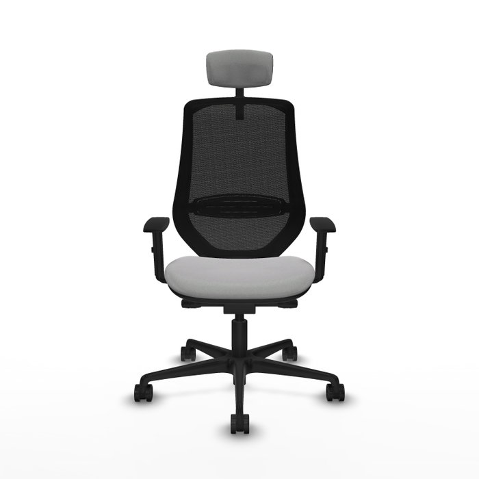 PIQUERAS Y CRESPO Silla de oficina Mardos con mecanismo Sincro/Traslack Gris y Negro