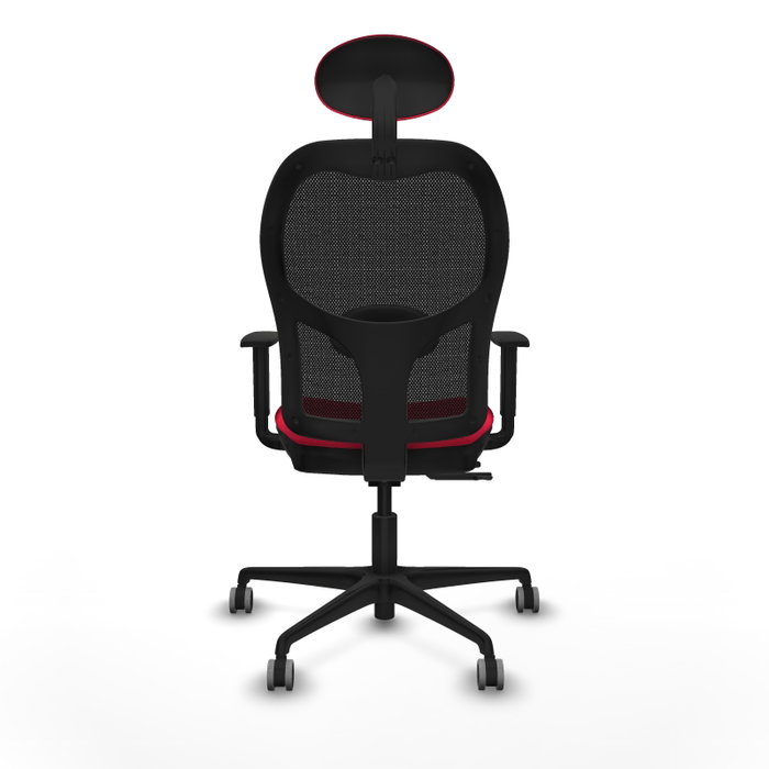 PIQUERAS Y CRESPO Silla de oficina Jorquera con mecanismo Sincro/Traslack, Rojo y Negro PIQUERAS Y CRESPO Silla de oficina Jorquera con mecanismo Sincro/Traslack, Rojo y Negro
