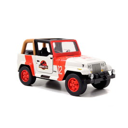Jada Jeep Wrangler Jurassic World 1:32 Replica de Metal 253252019 con Puertas Abribles y Ruedas de Giro Libre