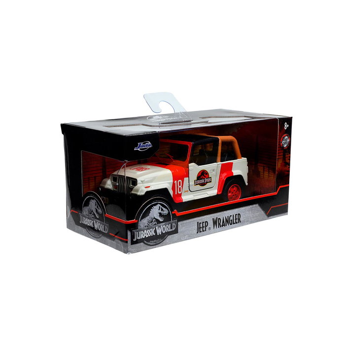 Jada Jeep Wrangler Jurassic World 1:32 Replica de Metal 253252019 con Puertas Abribles y Ruedas de Giro Libre