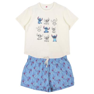 Pijama Corto Single Jersey Punto Stitch Azul XS Pijama Corto Single Jersey Punto Stitch Azul XS