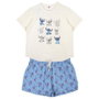 Pijama Corto Single Jersey Punto Stitch Azul XS