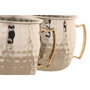 DKD Home Decor Set de 2 Tazas Coctel Moscow en Inox