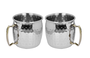DKD Home Decor Set de 2 Tazas Coctel Moscow en Inox