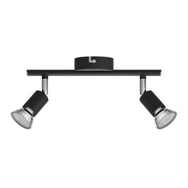 Philips Limbali Foco Doble Gu10 Negro Metal Cabezal Ajustable IP20 (Bombilla No Incluida) 8 x 32,4 x 13 cm