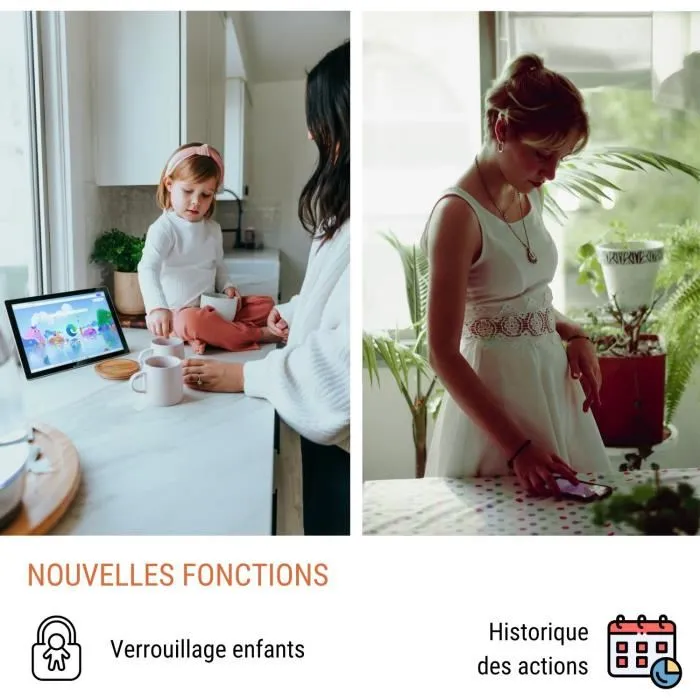 Konyks Priska FR Dual Pack Enchufes con Conexión Wi-Fi + BT, 16 A, Con Medidor de Consumo
