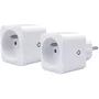 Konyks Priska FR Dual Pack Enchufes con Conexión Wi-Fi + BT, 16 A, Con Medidor de Consumo