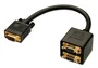 Lindy 41214 Cable VGA (D-Sub) 0,18 m Negro