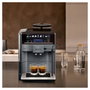 Siemens TE658209RW EQ6 Plus S800 Máquina de Café Espresso Automática, 19 bar, 1.7L, Para Granos y Molido, Negro/Acero Inoxidable