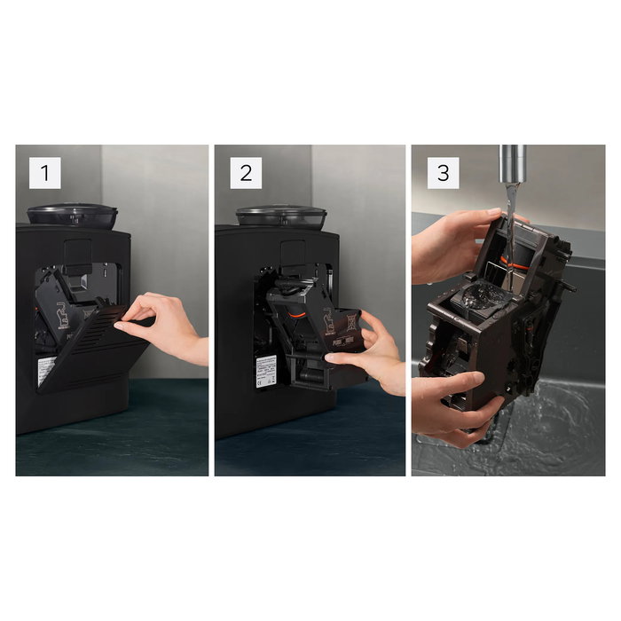 Siemens TE658209RW EQ6 Plus S800 Máquina de Café Espresso Automática, 19 bar, 1.7L, Para Granos y Molido, Negro/Acero Inoxidable