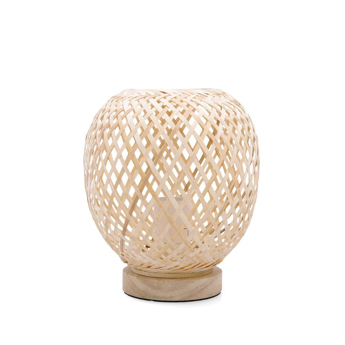 Lámpara Bambu con Cable Nora Vinthera 18x22 cm Lámpara Bambu con Cable Nora Vinthera 18x22 cm