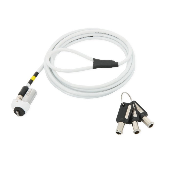 Mobilis Cable Antirrobo Blanco 1,8 m